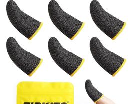 Kit 6 unidades Luvas De Dedo Gamer Profissional Rmm Fibra de Prata anti suor alta sensibildide