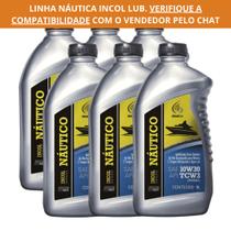 Kit 6 Unidades Óleo Incol Lub Náutico TC-W3 SAE 10W-30 Semissintético 1 Litro Kit 6 Unidades Óleo Incol Lub Náutico TC-W3 SAE 10W-30 Semissintético 1 Litro