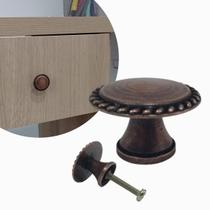 Kit 6 unidades puxador botão para móveis