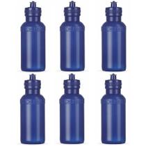 Kit 6 Unidades Squeeze Magussy 500ml Azul