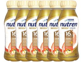 Kit 6 Unidades Suplemento Alimentar Adulto Nutren - Mix de Frutas sem Lactose Zero Açúcar 200ml Cada