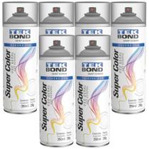 Kit 6 Unidades Tinta Spray Para Uso Geral Tekbond 350ml Verniz Brilhante