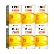 Kit 6 Unidades Vitamina D Font D 2.000UI c/ 30 cápsulas