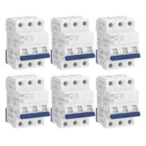 Kit 6 unidades - weg disjuntor tripolar din 32a (mdw-c 32a 3 polos) Kit 6 unidades - weg disjuntor tripolar din 32a (mdw-c 32a 3 polos)