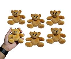 Kit 6 Ursinhos de Pelúcia Fofo Presente Decoração Enfeite