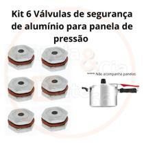 Kit 6 válvulas de alumínio para panelas de pressão