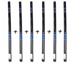 Kit 6 Varas Telescópicas Lisa Xingu Top 2 - 3 Medidas Diferentes