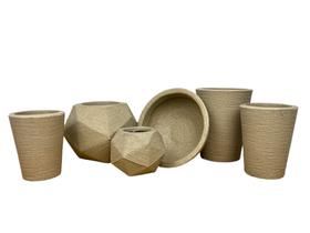 kit 6 vasos modelos e tamanhos variados de polietileno decoração interna kit 6 vasos modelos e tamanhos variados de polietileno decoração interna