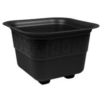 Kit 6 Vasos Quadrado 6L Plástico Resistente para Jardim e Plantas
