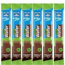 Kit 6 Veggie Wafer Chocolate Vegetal 25G 5G De Proteina 37G