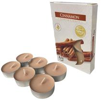 Kit 6 Velas Canela Rechaud Difusor Flutuante Foundue