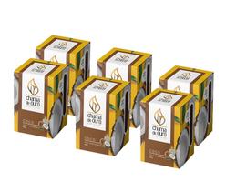 Kit 6 Velas De Coco Aromáticas Perfumada Vela Decorativa 60g