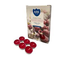 Kit 6 Velas Frutas Doces Rechaud Difusor Flut. Fondue 6H