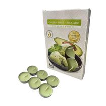 Kit 6 Velas Jardim Hortelã Rechaud Difusor Flut. Fondue 6h