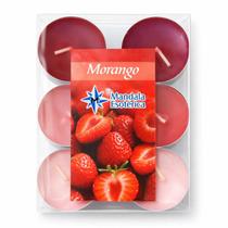 Kit 6 Velas Morango Rechaud Difusor Flutuante Foundue