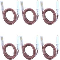 kit 6 velas para fogao brastemp consul 3 pinos POLO GROSSO