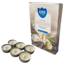 Kit 6 Velas Vanilla Baunilha Rechaud Difusor Flut. Fondue 6h