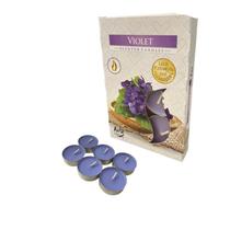 Kit 6 Velas Violeta Rechaud Difusor Flut. Fondue 6h