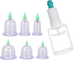 Kit 6 Ventosas Terapêuticas - Massagem e Bomba