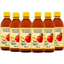 Kit 6 Vinagre De Maçã Orgânico Montes Verdes 530Ml