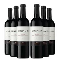 KIT 6 Vinho Argentino Benjamin Blend Malbec e Cabernet, 750ml
