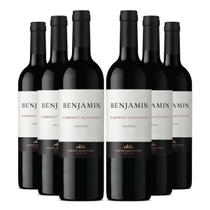 KIT 6 Vinho Argentino Benjamin Cabernet Sauvignon, 750ml
