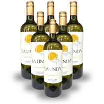 Kit 6 Vinho Argentino Branco La Linda - Chardonnay