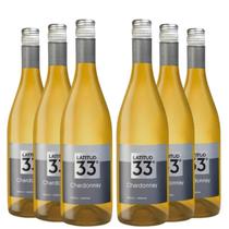 KIT 6 Vinho Argentino Latitud 33 Chardonnay, 750ml KIT 6 Vinho Argentino Latitud 33 Chardonnay, 750ml