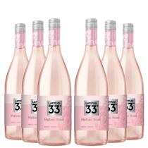 KIT 6 Vinho Argentino Latitud 33 Malbec Rosé, 750ml