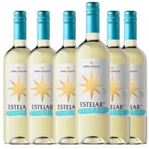 Kit 6 Vinho Branco Santa Carolina Estelar 57 Only White 50ml