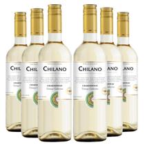 KIT 6 Vinho Chileno Chilano Chardonnay, 750ml