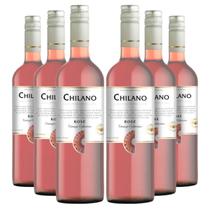 KIT 6 Vinho Chileno Chilano Rosé, 750ml