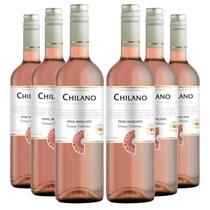 KIT 6 Vinho Chileno Chilano Rosé Suave Pink Moscato, 750ml KIT 6 Vinho Chileno Chilano Rosé Suave Pink Moscato, 750ml