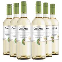 KIT 6 Vinho Chileno Chilano Sauvignon Blanc, 750ml KIT 6 Vinho Chileno Chilano Sauvignon Blanc, 750ml