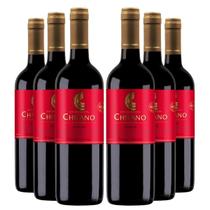 KIT 6 Vinho Chileno Chilano Syrah, 750ml