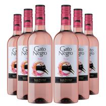 KIT 6 Vinho Chileno Gato Negro Rosé, 6x750ml