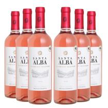 KIT 6 Vinho Chileno Santa Alba Selection Rosé, 750ml