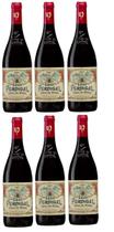 Kit 6 Vinho Leon Perdigal 2017 Cotes Du Rhone Frances 750 Ml