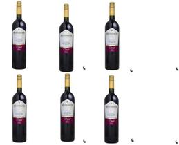 Kit 6 Vinho Meisterwein Tinto Mesa Suave Sinuelo 100% Bordô 750ml