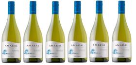 Kit 6 Vinho Montgras Amaral Chardonnay 2017 Chile 750Ml