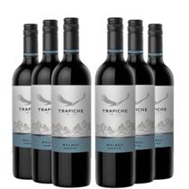 KIT 6 Vinho Tinto Argentino Trapiche Vineyards Malbec, 750ml KIT 6 Vinho Tinto Argentino Trapiche Vineyards Malbec, 750ml