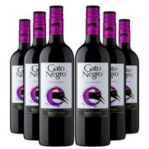 KIT 6 Vinho Tinto Chileno Gato Negro Carmenere, 6x750ml KIT 6 Vinho Tinto Chileno Gato Negro Carmenere, 6x750ml