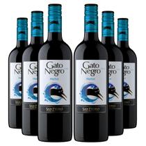 KIT 6 Vinho Tinto Chileno Gato Negro Merlot, 6x750ml