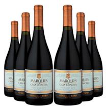 KIT 6 Vinho Tinto Chileno Marques de Casa Concha Pinot Noir, 750ml