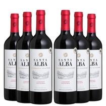 KIT 6 Vinho Tinto Chileno Santa Alba Selection Cabernet Sauvignon, 750ml