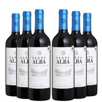 KIT 6 Vinho Tinto Chileno Santa Alba Selection Malbec, 750ml