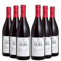 KIT 6 Vinho Tinto Chileno Santa Alba Selection Pinot Noir, 750ml