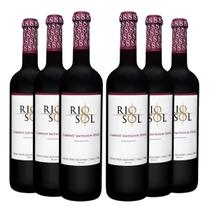 KIT 6 Vinho Tinto Rio Sol Assemblage Cabernet Syrah, 6x750ml