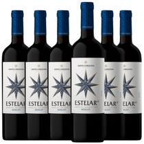 Kit 6 Vinho Tinto Santa Carolina Estelar 57 Merlot 750ml