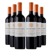 KIT 6 Vinho Tinto Sol de Chile Carmenere, 6x750ml